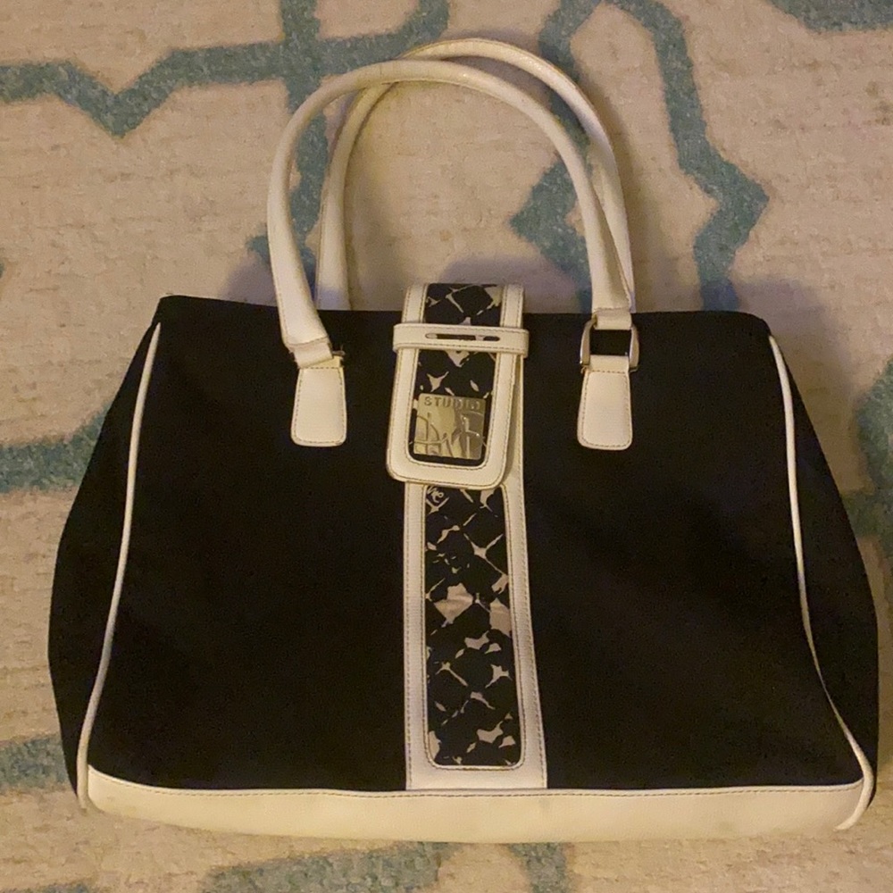 Studio DVF Diane von furstenberg black laptop bag